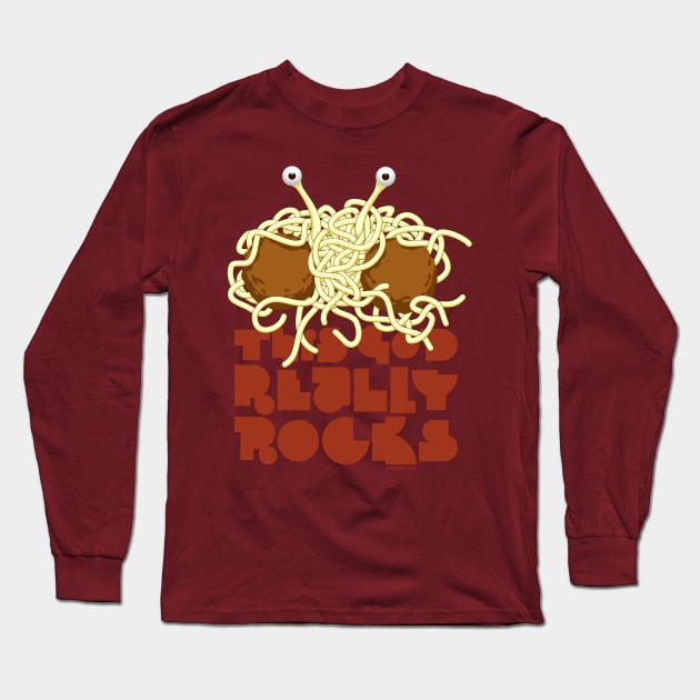 This god really rocks Long Sleeve T-Shirt by tuditees